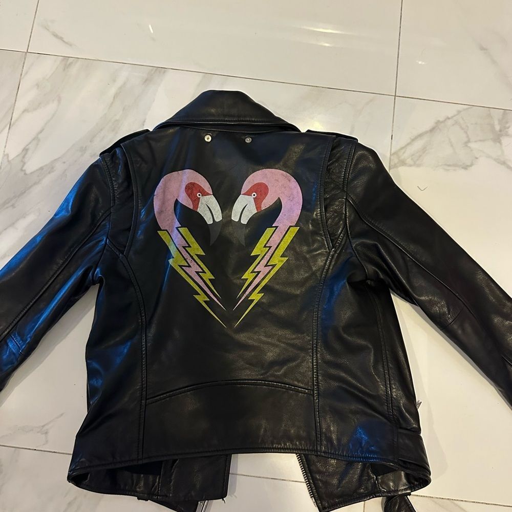 Diesel Black Leather Biker Jacket